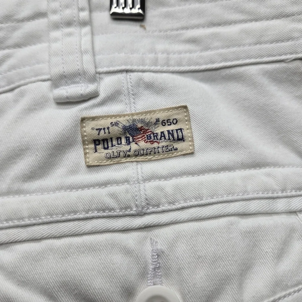 Polo Ralph Lauren Men Shorts 40 White Gellar Cargo Graphic Twill Text PRL 10